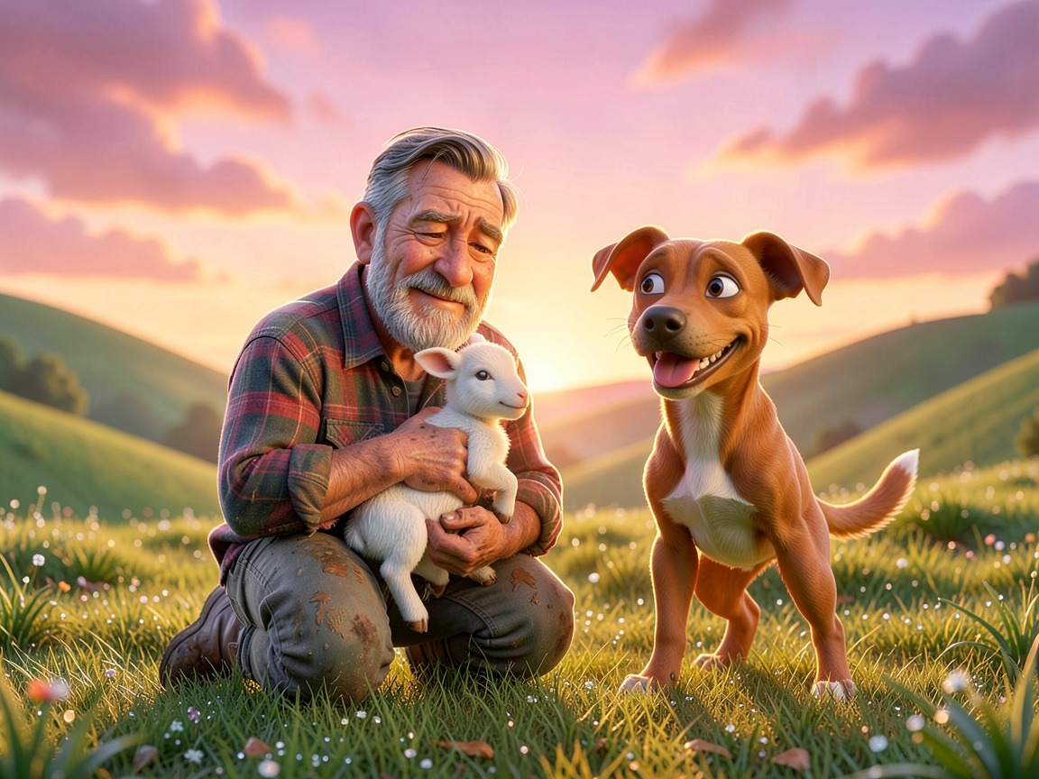 A farmer finds them at pink dawn